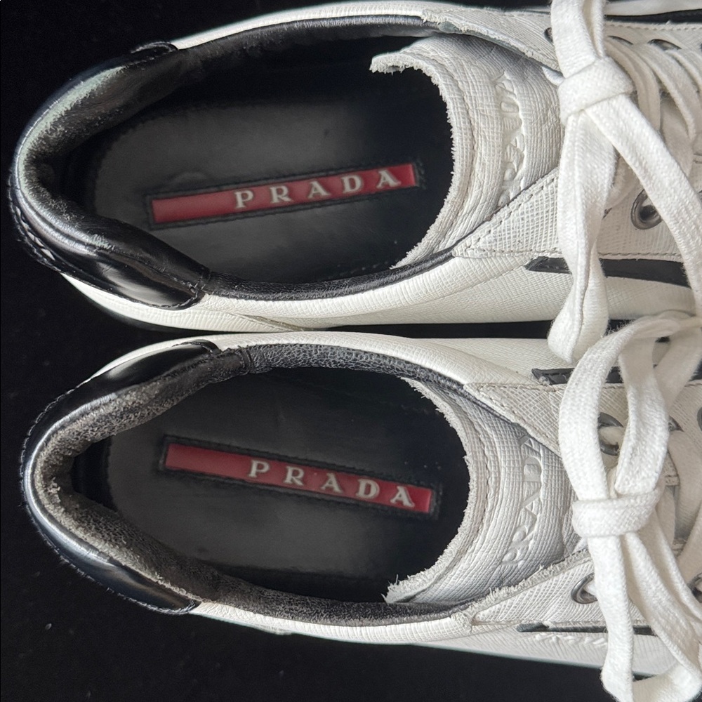 PRADA Leather Sneakers - Picture 3 of 8